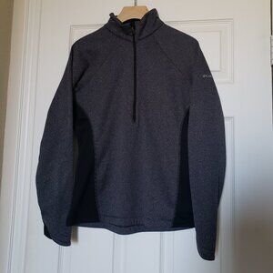 Columbia Women's Gray Pullover Glacial IV Half Zip Fleece Long Sleeve - Size Med